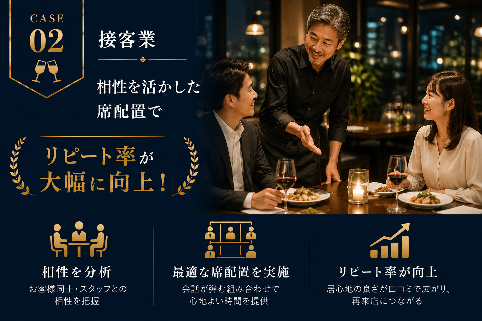 接客業における座席コントロールの活用事例