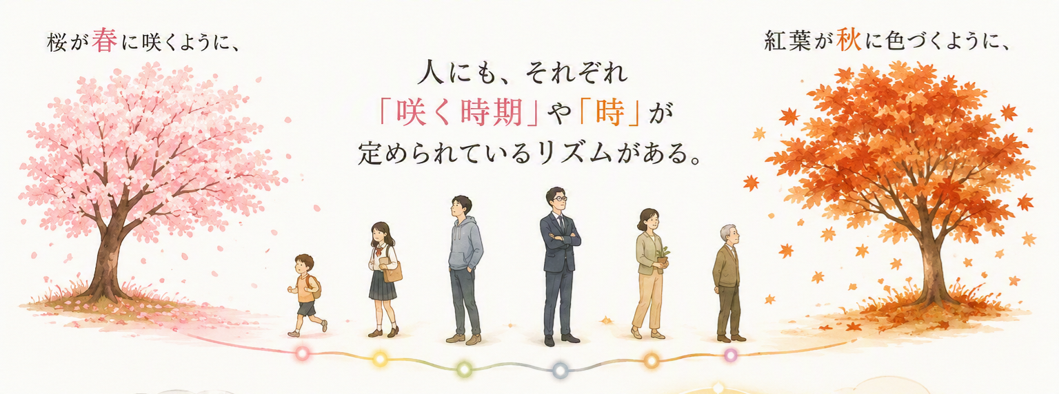 春から秋へ移り変わる人の成長と時のリズム